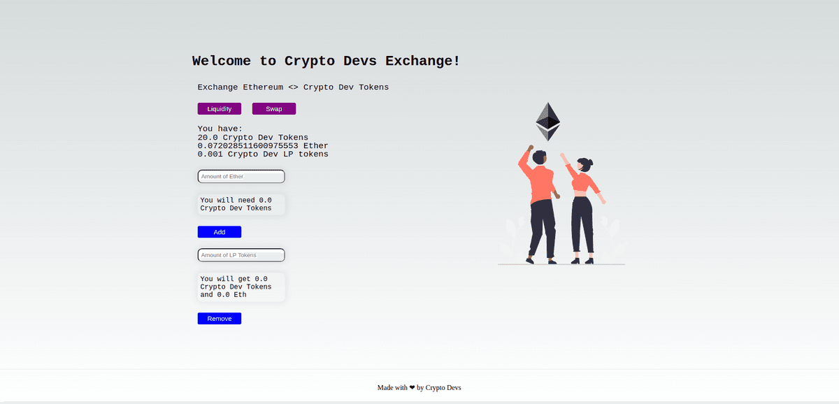 Decentralised Exchange